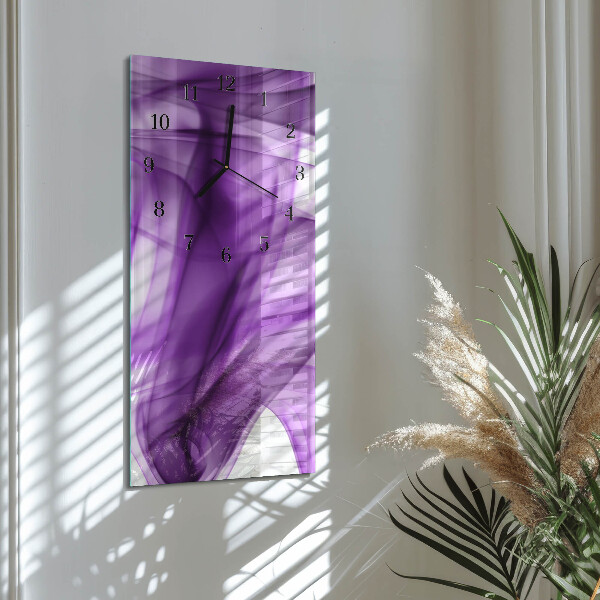Glazen klok rechthoekige Viola-patroon