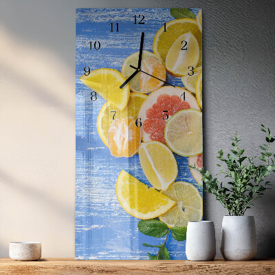 Glazen klok rechthoekige Fruit