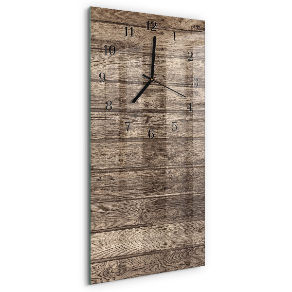 Glazen klok rechthoekige Hout