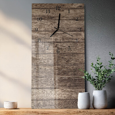 Glazen klok rechthoekige Hout
