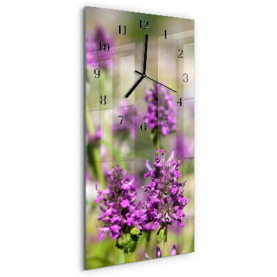 Glazen klok rechthoekige Bloemen