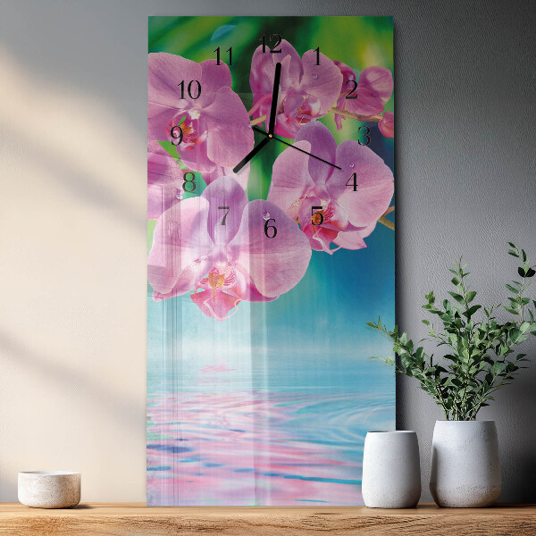 Glazen klok rechthoekige Orchideeën