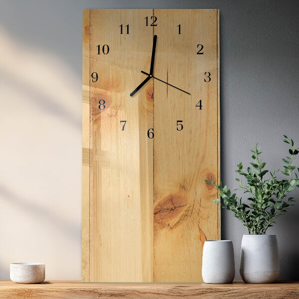 Glazen klok rechthoekige Hout