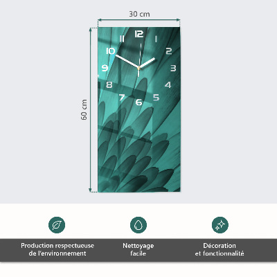 Glazen klok rechthoekige Vuur