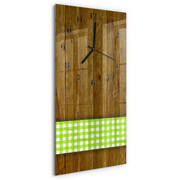 Glazen klok rechthoekige Houten tafel