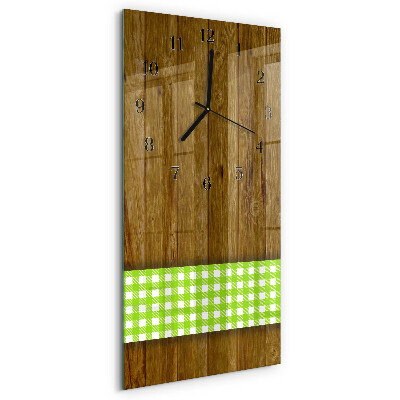 Glazen klok rechthoekige Houten tafel
