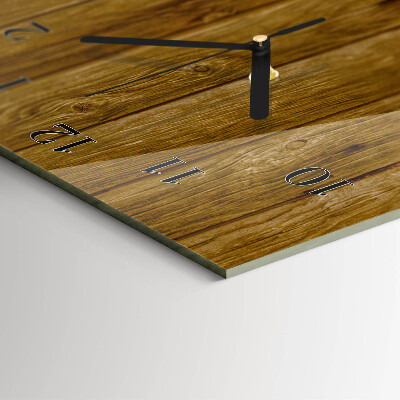 Glazen klok rechthoekige Houten tafel