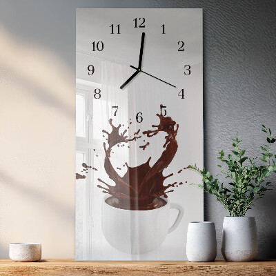 Glazen klok rechthoekige Koffie