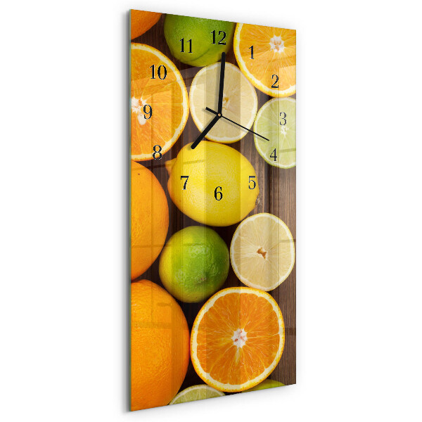 Glazen klok rechthoekige Fruit