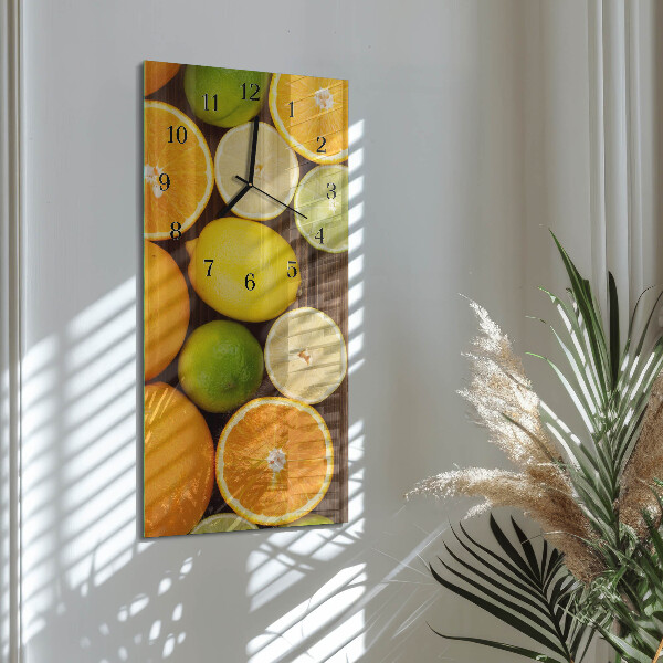 Glazen klok rechthoekige Fruit