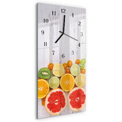 Glazen klok rechthoekige Fruit
