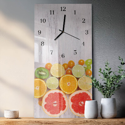 Glazen klok rechthoekige Fruit