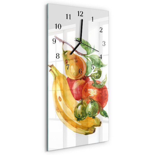 Glazen klok rechthoekige Fruit