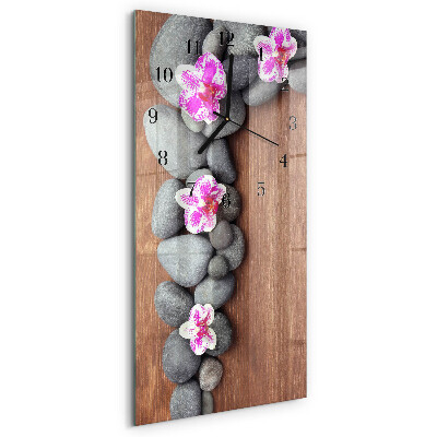 Glazen klok rechthoekige Orchideeënstenen