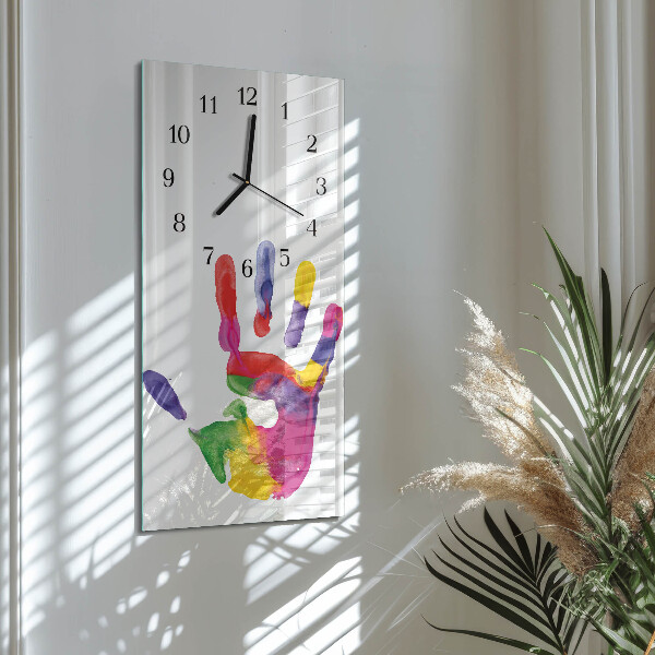 Glazen klok rechthoekige Hand