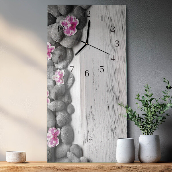 Glazen klok rechthoekige Orchideeënstenen