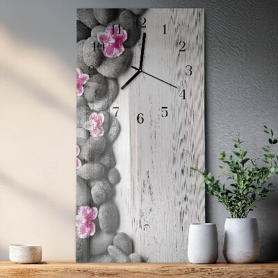 Glazen klok rechthoekige Orchideeënstenen
