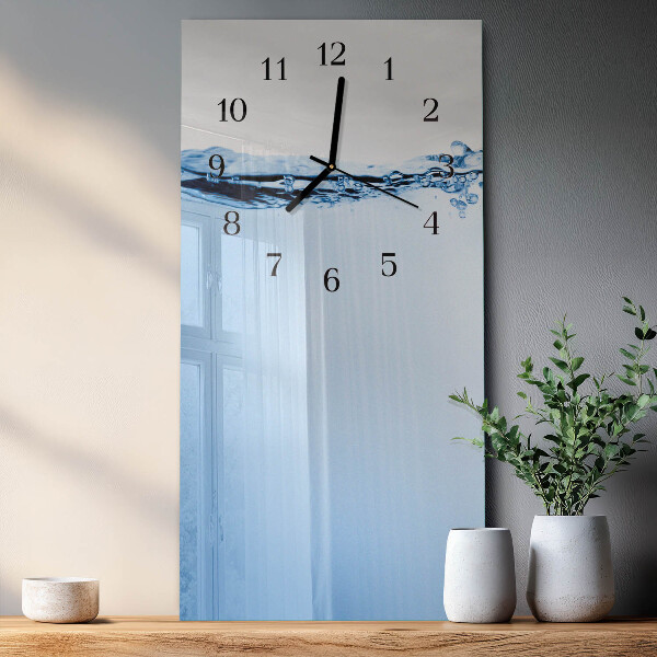 Glazen klok rechthoekige Water