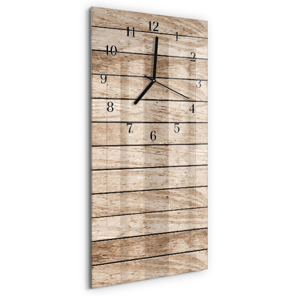Glazen klok rechthoekige Hout
