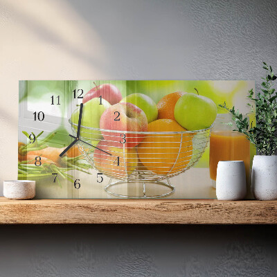 Glazen klok horizontaal Fruit en sap