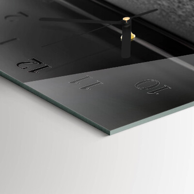Glazen klok horizontaal Piano