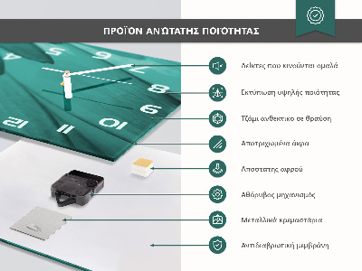 Glazen klok horizontaal Chilipepers