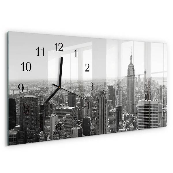 Glazen klok horizontaal New York