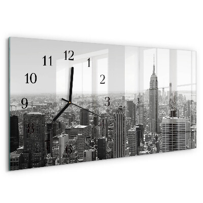 Glazen klok horizontaal New York