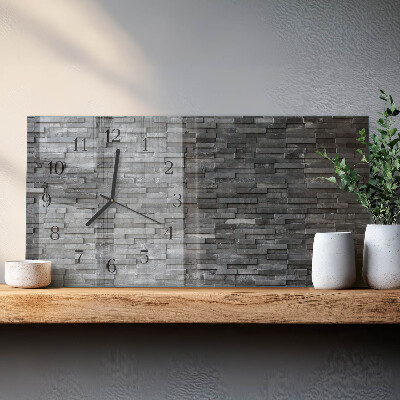Glazen klok horizontaal Stenen constructie