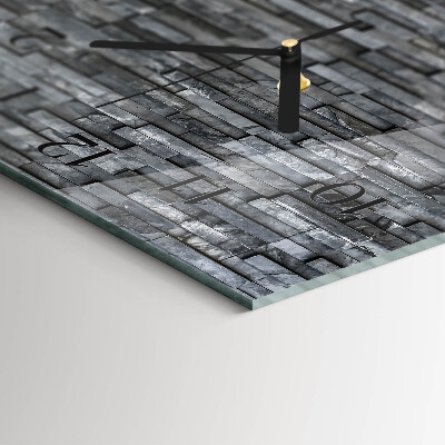 Glazen klok horizontaal Stenen constructie