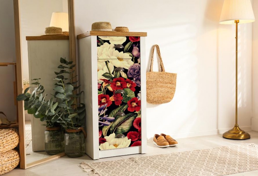 behang voor de ladekast