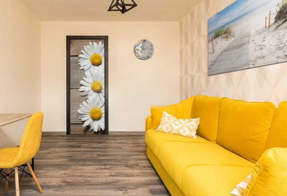 Woonkamer in een minimalistische stijl