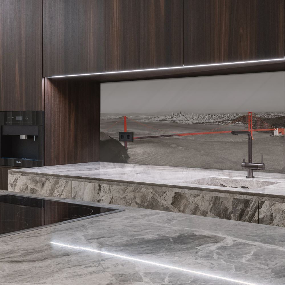 Glazen panelen voor de keuken