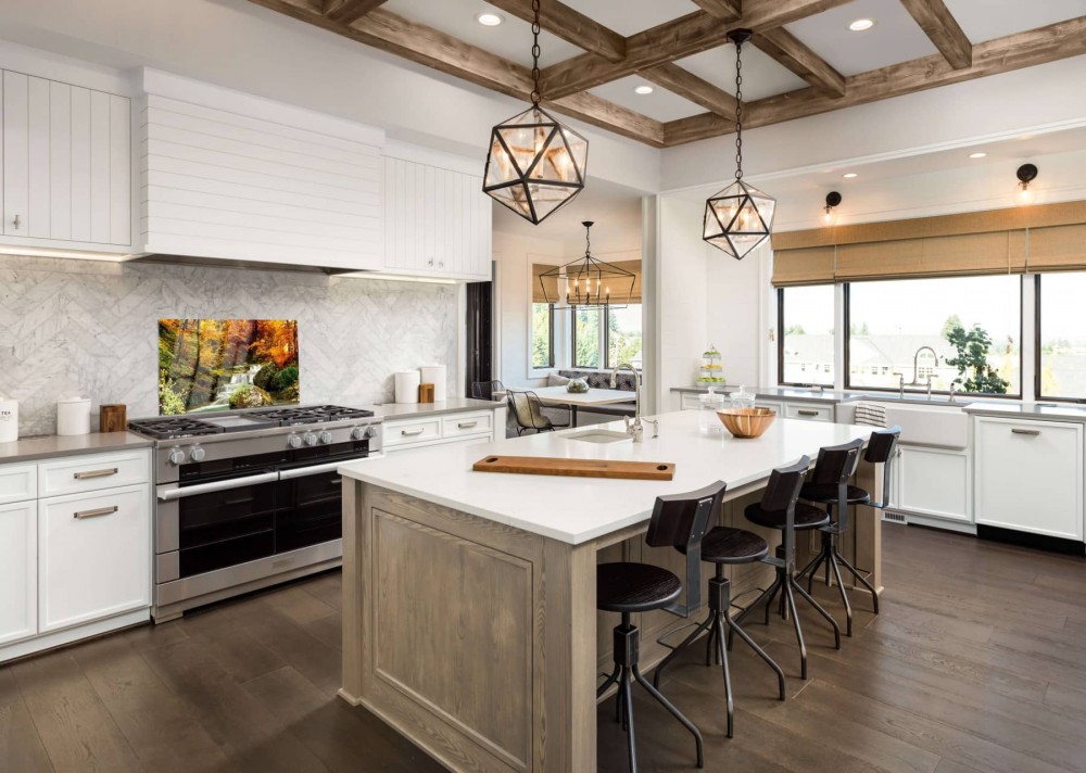 glazen panelen voor de keuken