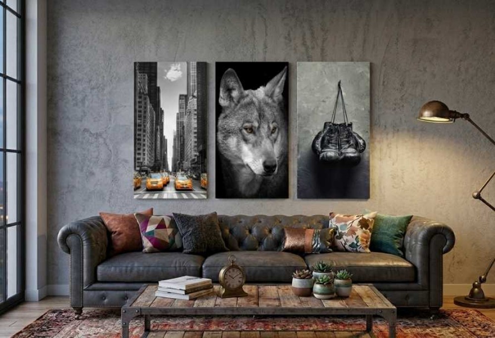 fotogalerij in de woonkamer