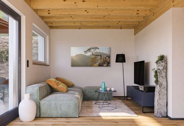 Woonkamer in Scandinavische stijl - licht, functioneel en gezellig