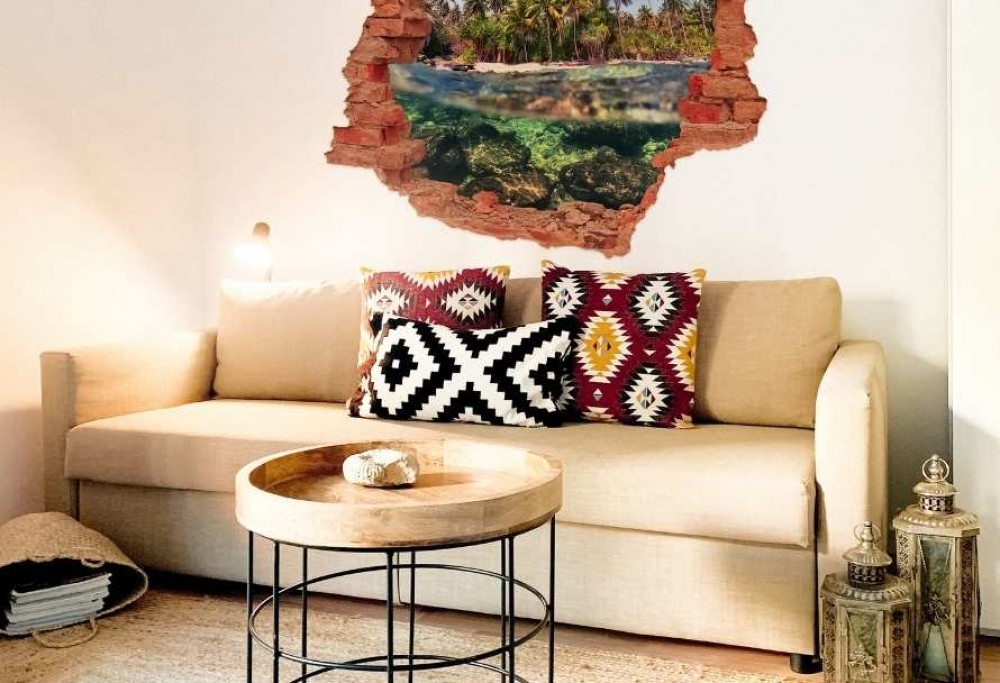 Woonkamer in een minimalistische stijl